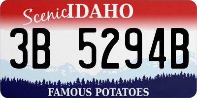 ID license plate 3B5294B