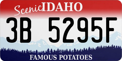 ID license plate 3B5295F