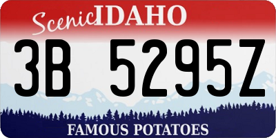 ID license plate 3B5295Z