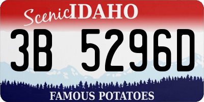 ID license plate 3B5296D