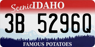 ID license plate 3B5296Q