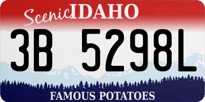 ID license plate 3B5298L