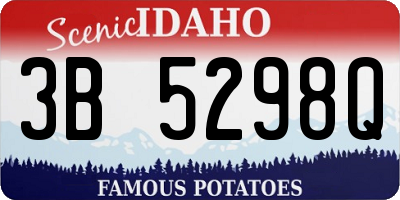 ID license plate 3B5298Q