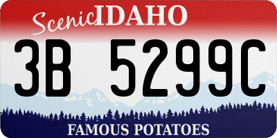 ID license plate 3B5299C
