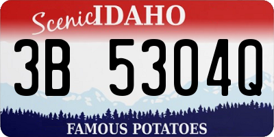 ID license plate 3B5304Q