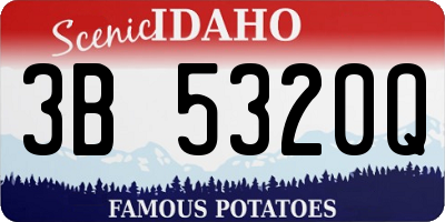 ID license plate 3B5320Q
