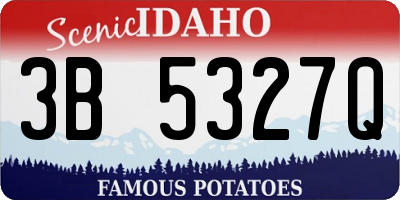 ID license plate 3B5327Q