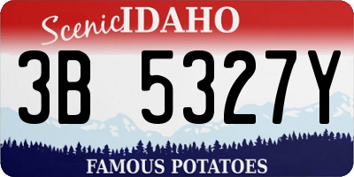ID license plate 3B5327Y