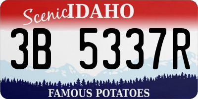 ID license plate 3B5337R