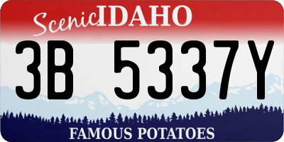 ID license plate 3B5337Y