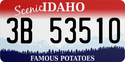 ID license plate 3B5351O