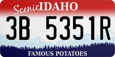 ID license plate 3B5351R