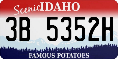 ID license plate 3B5352H