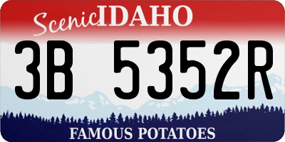 ID license plate 3B5352R