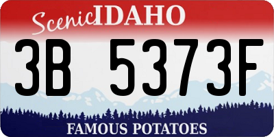 ID license plate 3B5373F