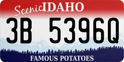 ID license plate 3B5396Q