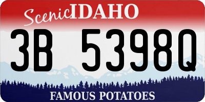 ID license plate 3B5398Q