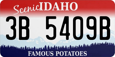 ID license plate 3B5409B