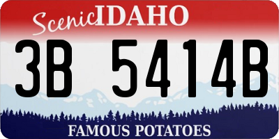 ID license plate 3B5414B