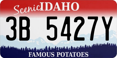 ID license plate 3B5427Y