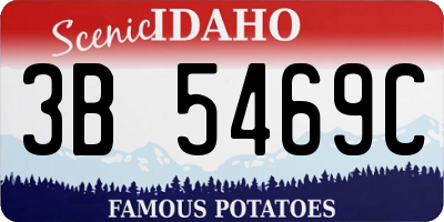 ID license plate 3B5469C