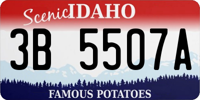 ID license plate 3B5507A