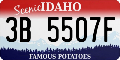 ID license plate 3B5507F