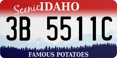 ID license plate 3B5511C