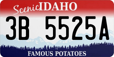 ID license plate 3B5525A