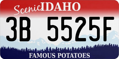 ID license plate 3B5525F