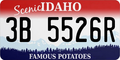 ID license plate 3B5526R