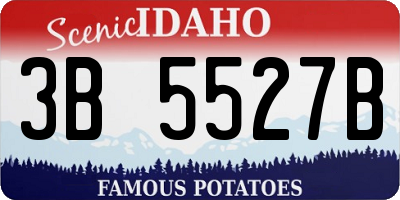 ID license plate 3B5527B