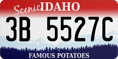 ID license plate 3B5527C
