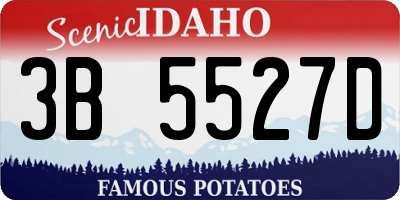 ID license plate 3B5527D