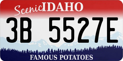 ID license plate 3B5527E