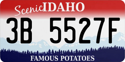 ID license plate 3B5527F