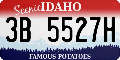 ID license plate 3B5527H