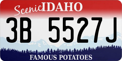 ID license plate 3B5527J