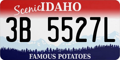 ID license plate 3B5527L