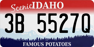 ID license plate 3B5527Q