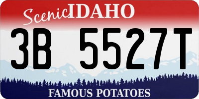 ID license plate 3B5527T