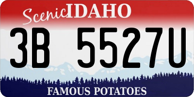 ID license plate 3B5527U