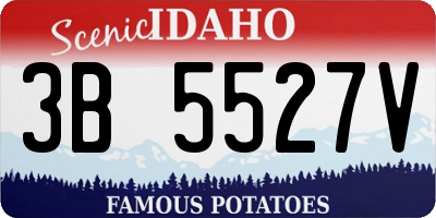 ID license plate 3B5527V