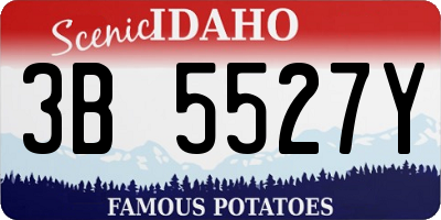 ID license plate 3B5527Y