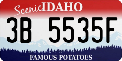 ID license plate 3B5535F