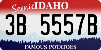 ID license plate 3B5557B