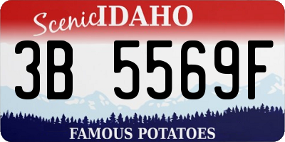 ID license plate 3B5569F