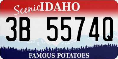 ID license plate 3B5574Q