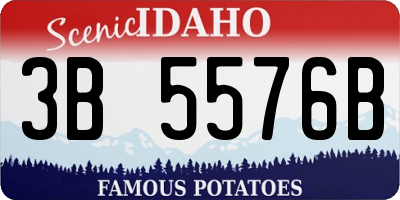 ID license plate 3B5576B