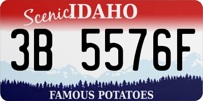 ID license plate 3B5576F